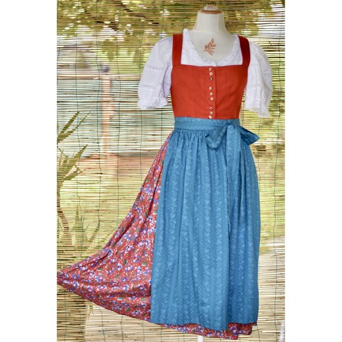 Vintage tiroler stil kleid - vintage,