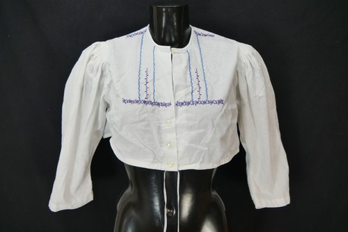 Dirndlbluse weiß bluse - gr.42,
